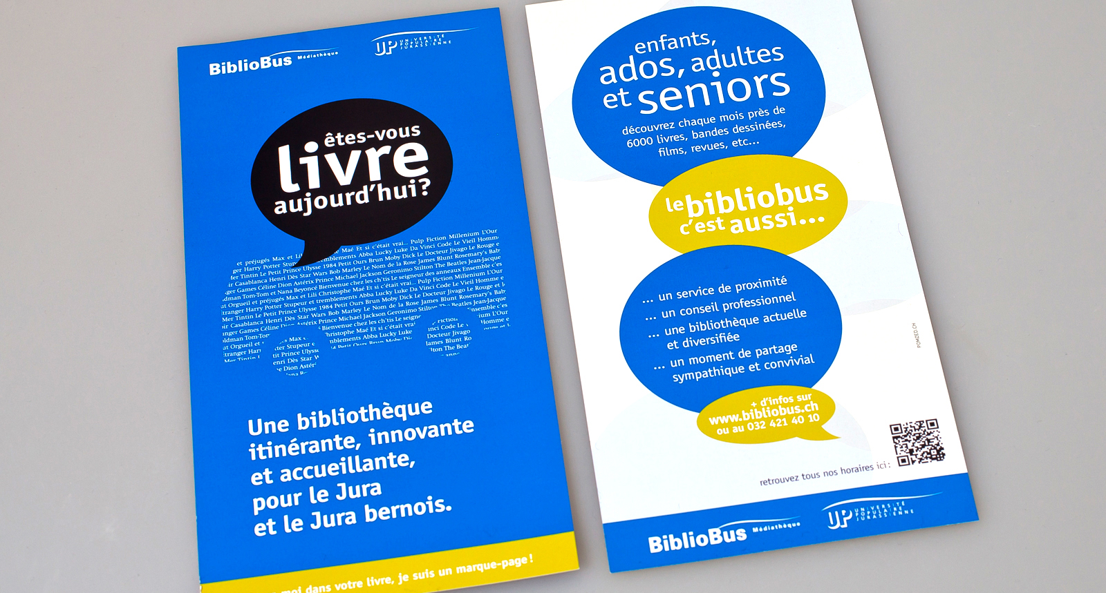 Brochure pour le Bibliobus.