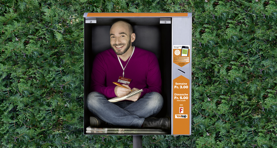 Campagne de pub pour Le Matin Dimanche.