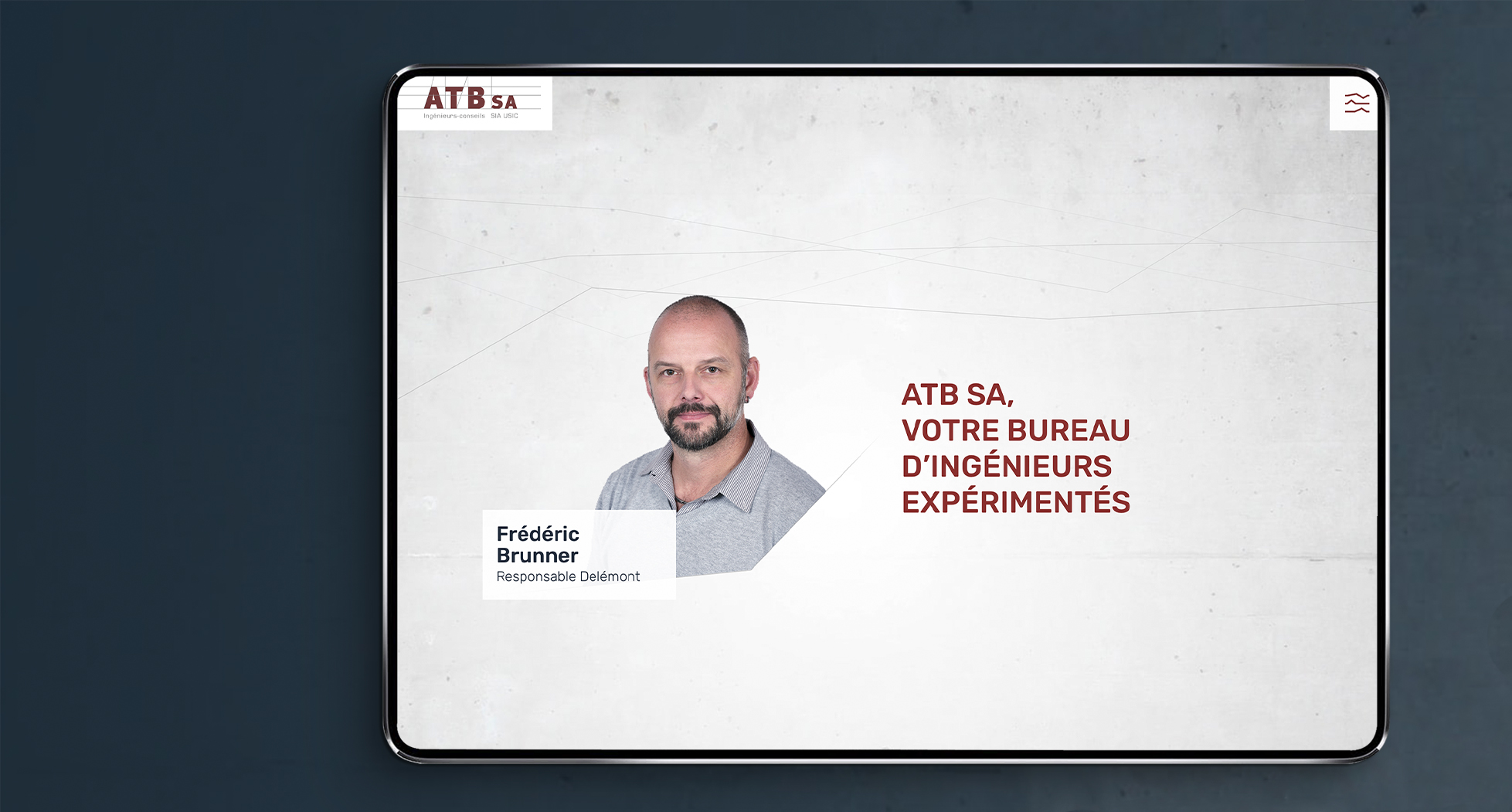 Page du site internet de ATB-SA.
