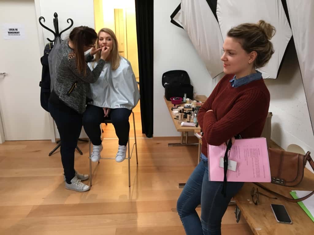 Making-of de la photo, maquillage.