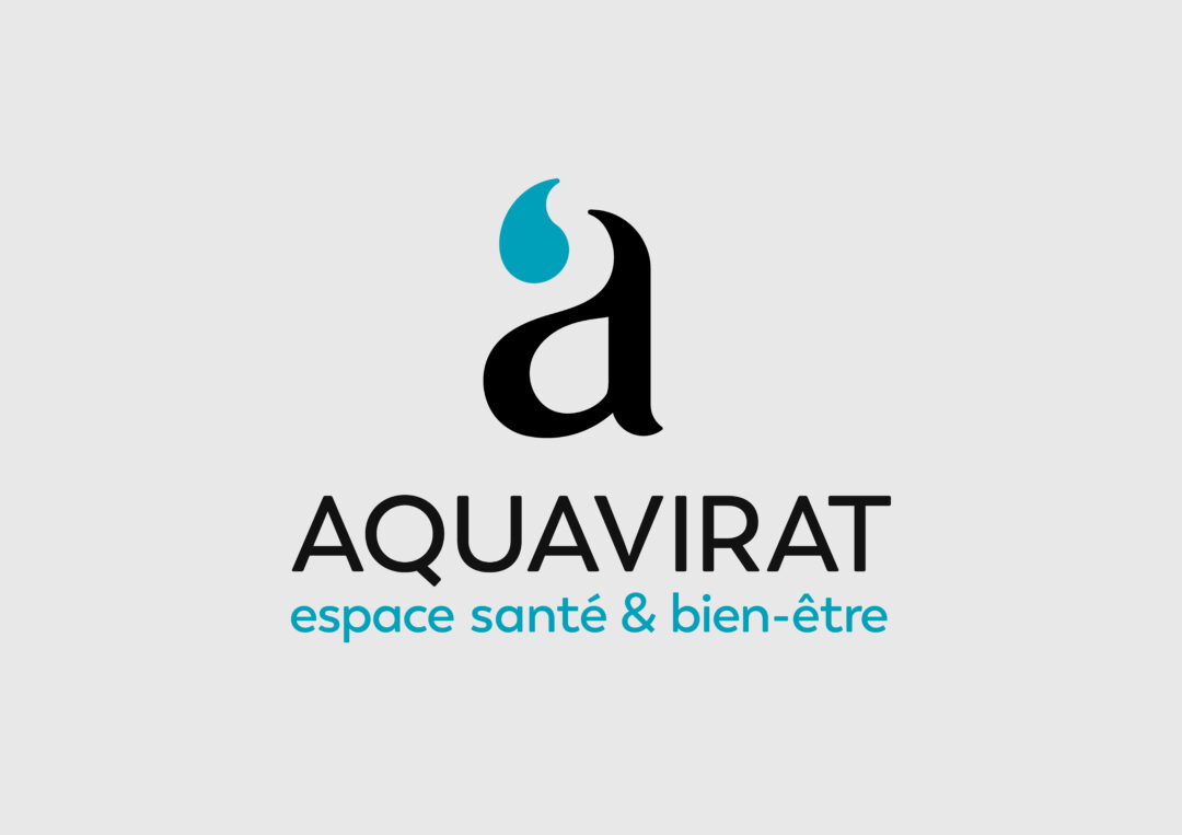 Logo d'aquavirat espace santé et bien-être.