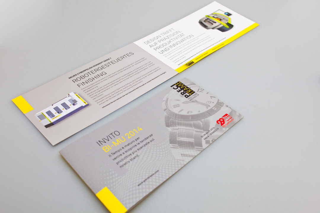 Brochure vu en diagonale.