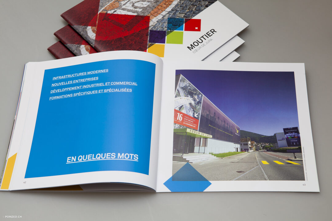 Brochure ouverte à la page "En quelques mots".