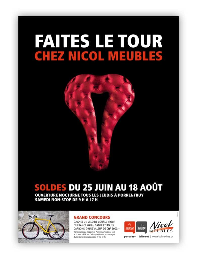 Pub pour les soldes de Juin.
