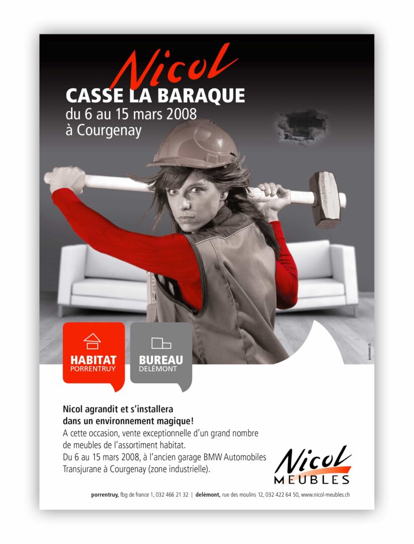 Nicol meubles s'agrandit et s'installe à courgenay.