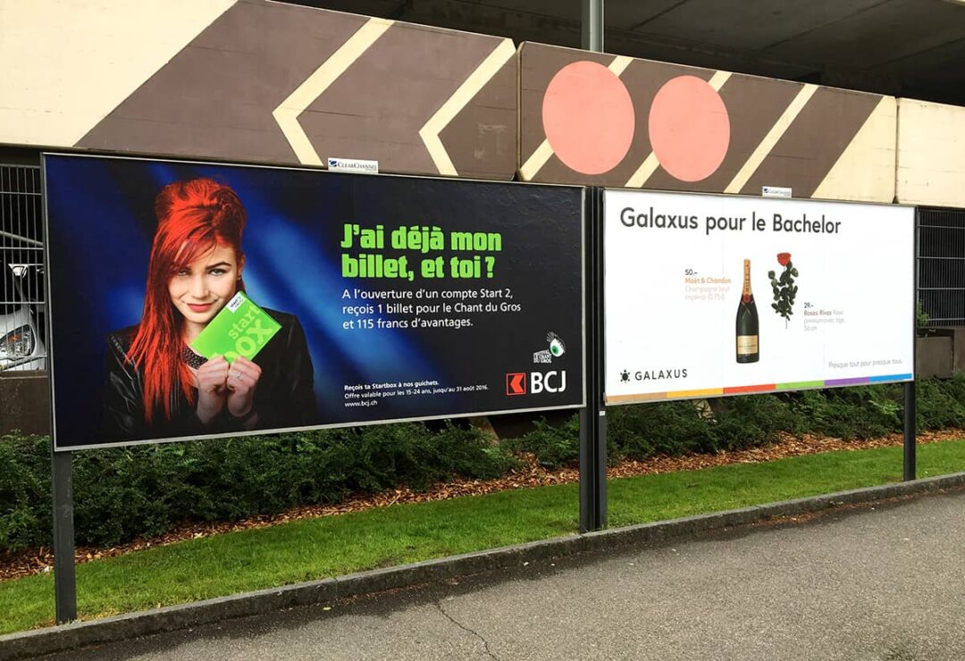 Photo d'une pub avec une proposition pour l'offre start box avec à la clé un billet pour le chant du gros.
