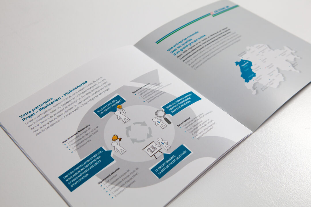 Brochure de l'entreprise frigotech ouverte à la page Votre partenaire.