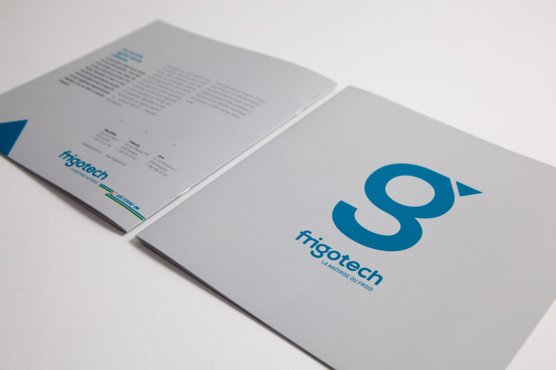 Recto verso de la brochure de Frigotech.