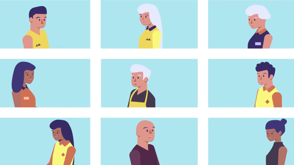 Aperçu de la vidéo en motion design pour ArcLab présentant les 4 professions