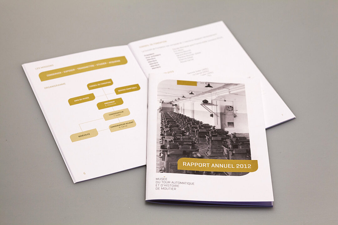 Rapport annuel de 2012 du musée du Tour et d'Histoire de Moutier.