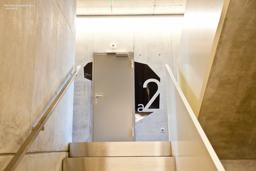 Signalétique pour la salle 2a du bâtiment.