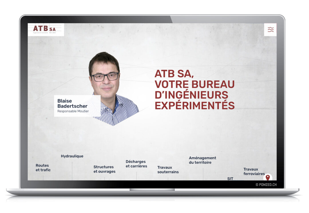 Page d'accueil du site internet.
