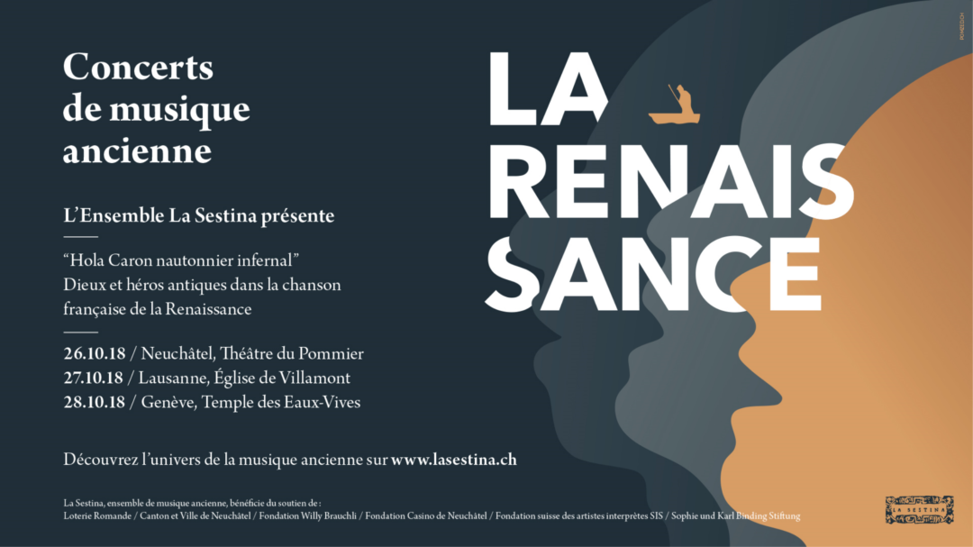 Aperçu du clip vidéo de la campagne 2018 pour La Sestina montrant des silhouettes de visages qui chantent