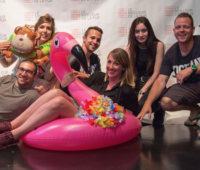 La team Pomzed au meilleur de la pub de 2017 à Lausanne.