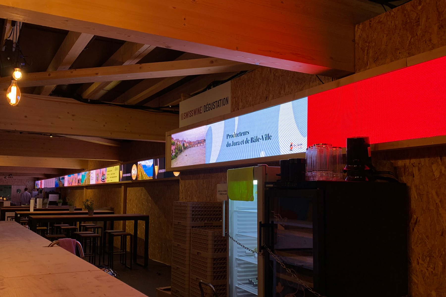 Motion design présenta tant les producteurs de vins à la Fête des Vignerons