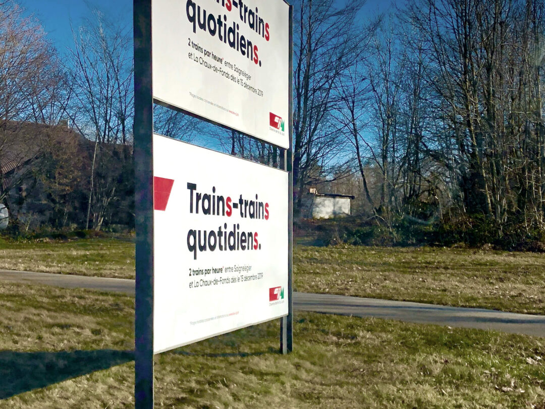 Affiche trains-trains quotidiens pour les CJ