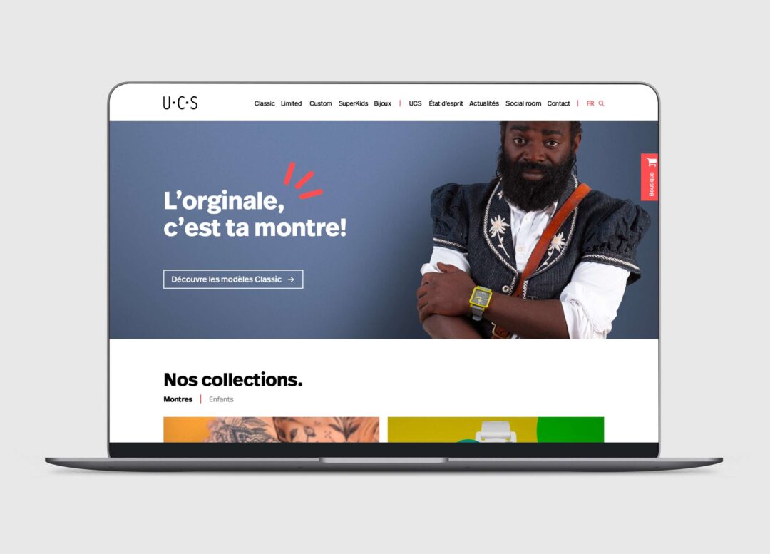 Site internet UCS - page d'accueil