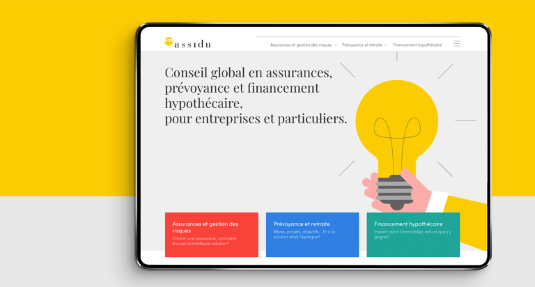 Réalisation du site web de Assidu